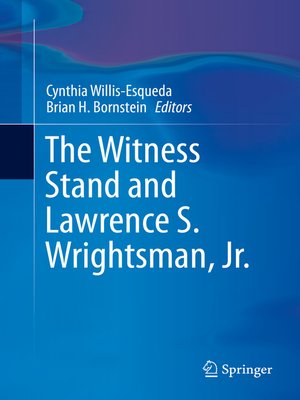 cover image of The Witness Stand and Lawrence S. Wrightsman, Jr.